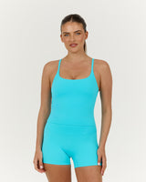 LUXE NORA TOP - TURQUOISE