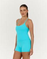 LUXE NORA TOP - TURQUOISE