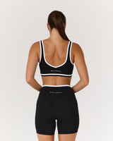 LUXE OLIVIA BRA - BLACK WHITE