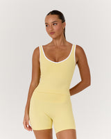 LUXE OLIVIA TOP - DOUBLE BUTTER WHITE