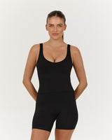 LUXE OLIVIA TOP - BLACK