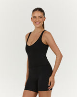 LUXE OLIVIA TOP - BLACK