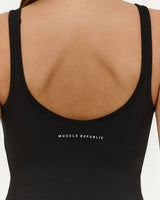 LUXE OLIVIA TOP - BLACK