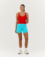 LUXE OLIVIA TOP - FIERY RED