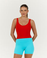 LUXE OLIVIA TOP - FIERY RED