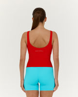 LUXE OLIVIA TOP - FIERY RED