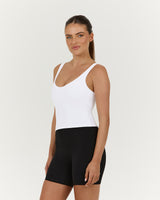 LUXE OLIVIA TOP - WHITE