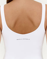 LUXE OLIVIA TOP - WHITE