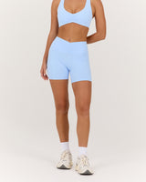 LUXE PIPER BIKER SHORTS - AURA