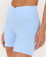 LUXE PIPER BIKER SHORTS - AURA
