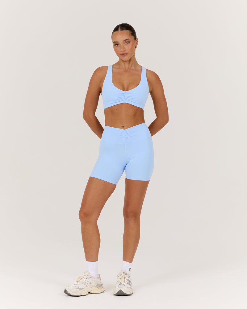 LUXE PIPER BIKER SHORTS - AURA