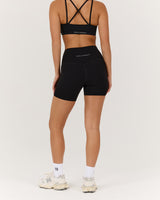 LUXE PIPER BIKER SHORTS - BLACK