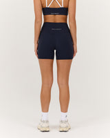 LUXE PIPER BIKER SHORTS - DEEP NAVY