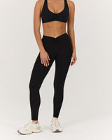 LUXE PIPER LEGGINGS 28" - BLACK