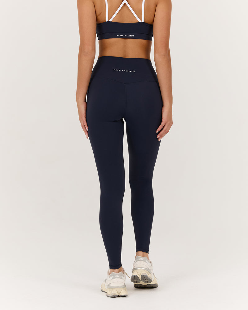 LUXE PIPER LEGGINGS 28" - DEEP NAVY