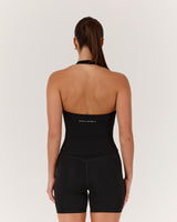 LUXE SABRINA TOP - BLACK