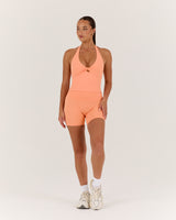 LUXE SABRINA TOP - PEACH