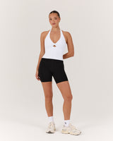 LUXE SABRINA TOP - WHITE