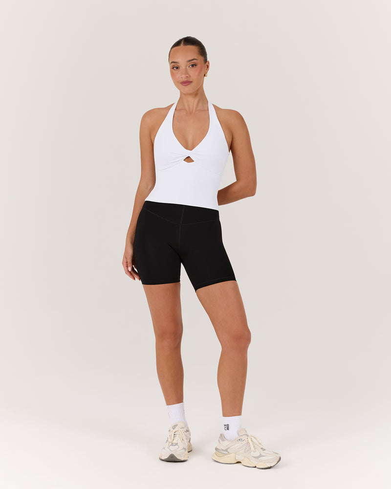 LUXE SABRINA TOP - WHITE