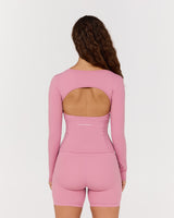 LUXE STELLA SWEETHEART LONG SLEEVE TOP - BLOOM