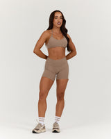 LUXE STRAPPY ASYMMETRIC BRA - LILLY TAUPE