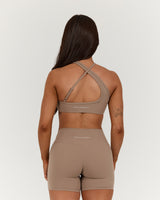 LUXE STRAPPY ASYMMETRIC BRA - LILLY TAUPE