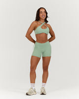 LUXE STRAPPY ASYMMETRIC BRA - LILLY SAGE