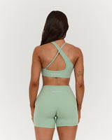LUXE STRAPPY ASYMMETRIC BRA - LILLY SAGE
