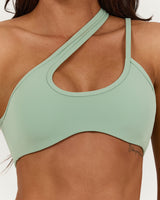 LUXE STRAPPY ASYMMETRIC BRA - LILLY SAGE