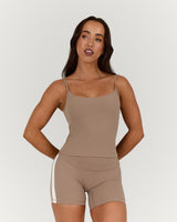 LUXE STRAPPY CAMI - LILLY TAUPE