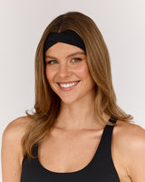 LUXE STUDIO TWIST HEADBAND 2 PK - BLACK WHITE