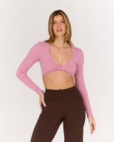 LUXE TAI LONG SLEEVE TOP - BLOOM