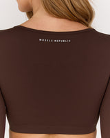 LUXE TAI LONG SLEEVE TOP - FONDANT