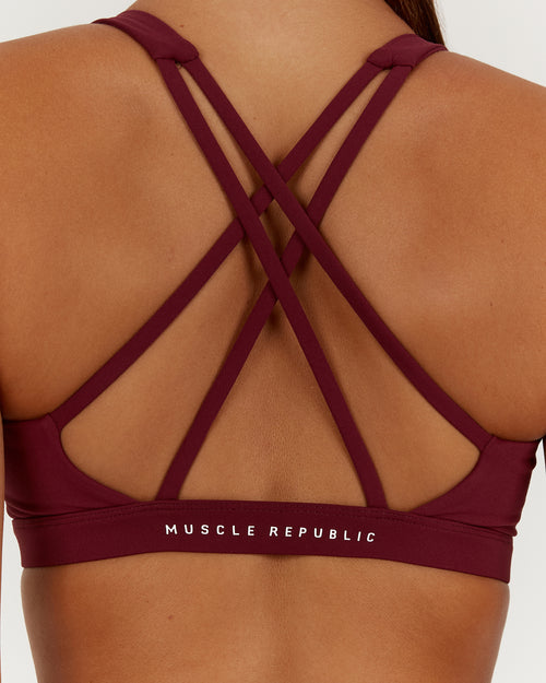 LUXE TESSA BRA - BERRY