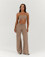 LUXE WIDE LEG PANT - LILLY TAUPE