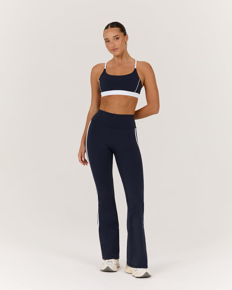 LUXE WILLOW BRA - DEEP NAVY WHITE