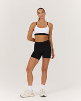 LUXE WILLOW BRA - WHITE BLACK