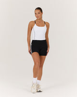 LUXE WILLOW TOP - WHITE BLACK