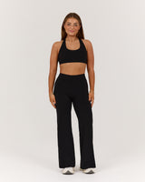 LUXE YIN PETITE WIDE LEG PANT - BLACK