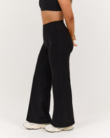 LUXE YIN PETITE WIDE LEG PANT - BLACK