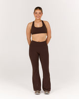 LUXE YIN PETITE WIDE LEG PANT - FONDANT