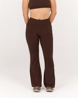 LUXE YIN PETITE WIDE LEG PANT - FONDANT