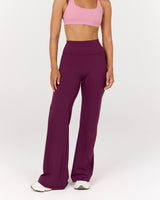 LUXE YIN WIDE LEG PANT - BEET