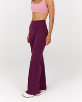 LUXE YIN WIDE LEG PANT - BEET