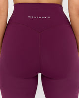 LUXE YIN WIDE LEG PANT - BEET
