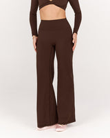 LUXE YIN WIDE LEG PANT - FONDANT