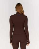 LUXE ZIP UP JACKET - FONDANT