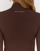LUXE ZIP UP JACKET - FONDANT