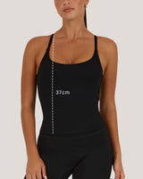 LUXE NORA TOP - BLACK