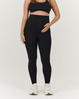 LUXE MATERNITY LEGGINGS FULL - BLACK